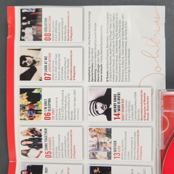 Lennon Covered 2, 14 tracks, 2005 Q Magazine Promo CD - Picture 9 of 13